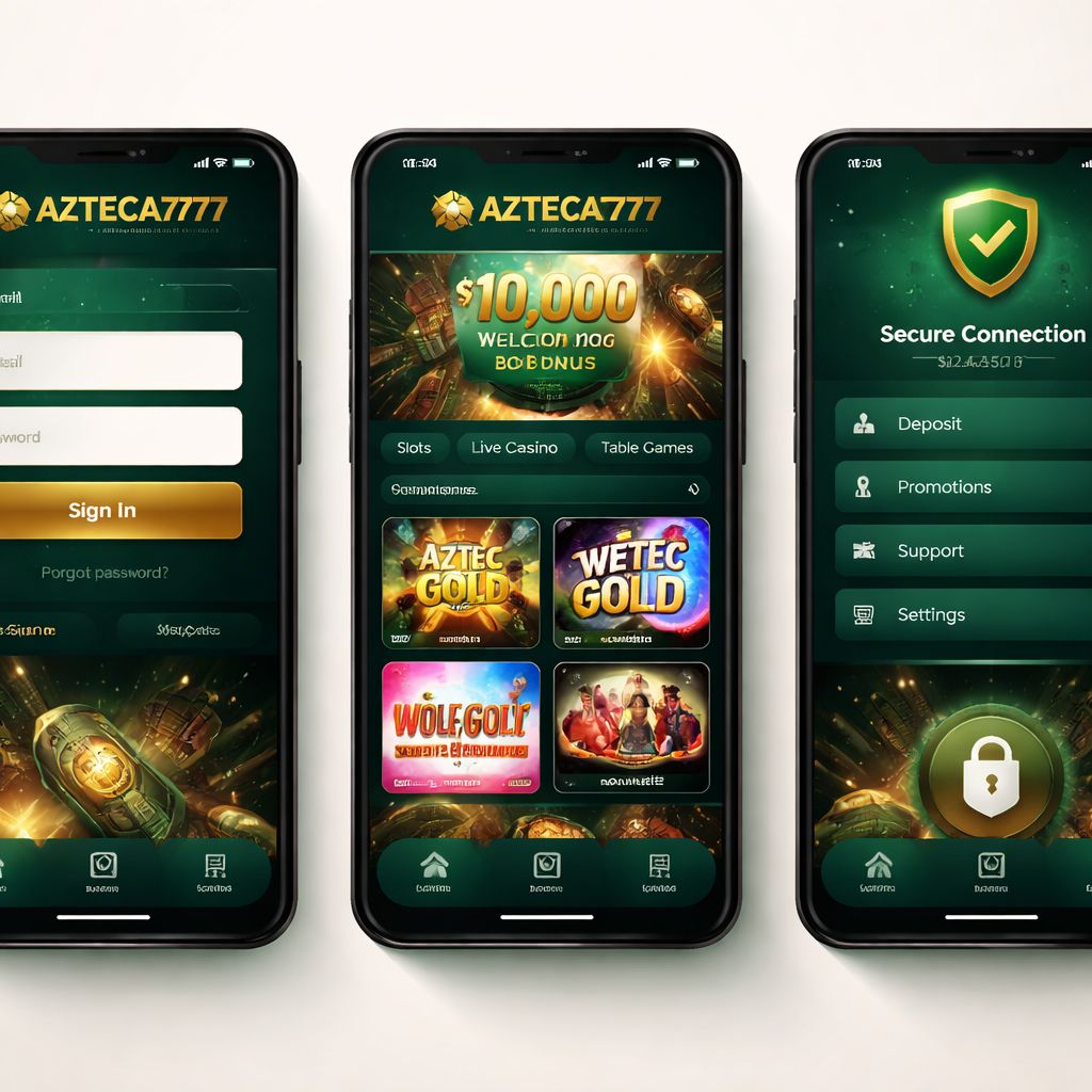 Pasos de acceso a la app AZTECA777 en móvil en México