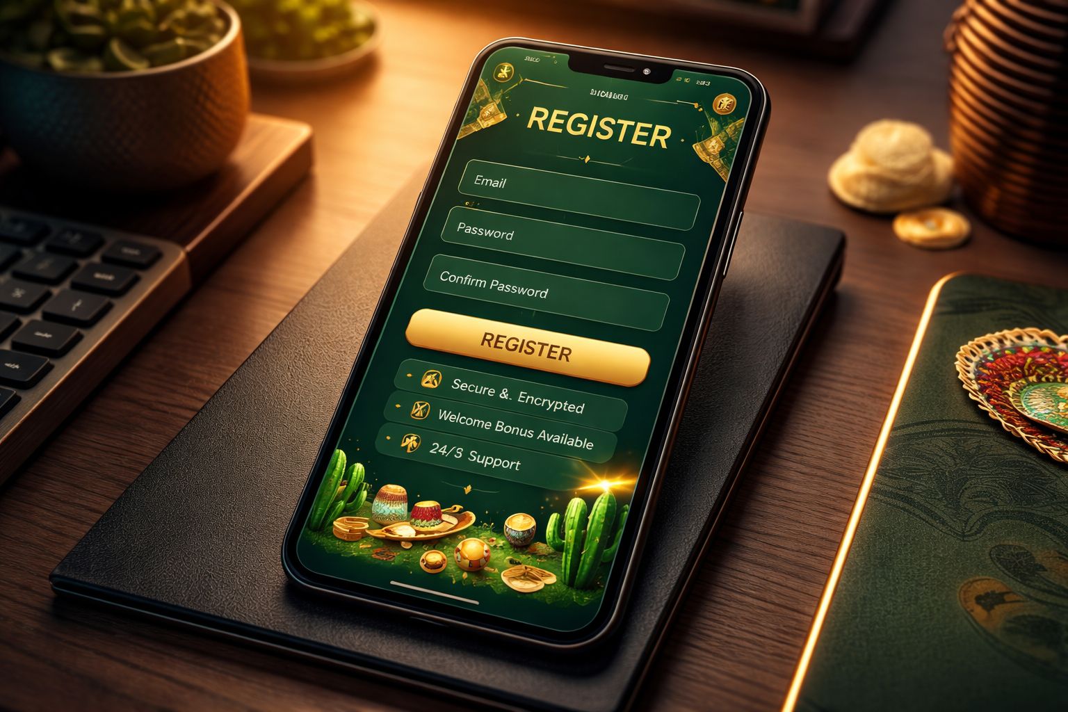 Vista móvil de registro para AZTECA777 mostrando un proceso de inscripción rápido diseñado para jugadores en México.